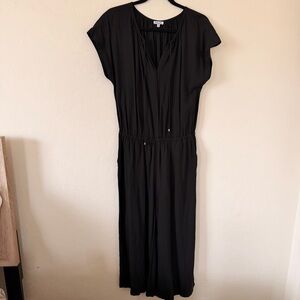 Splendid Cropped Black Jumpsuit Size M